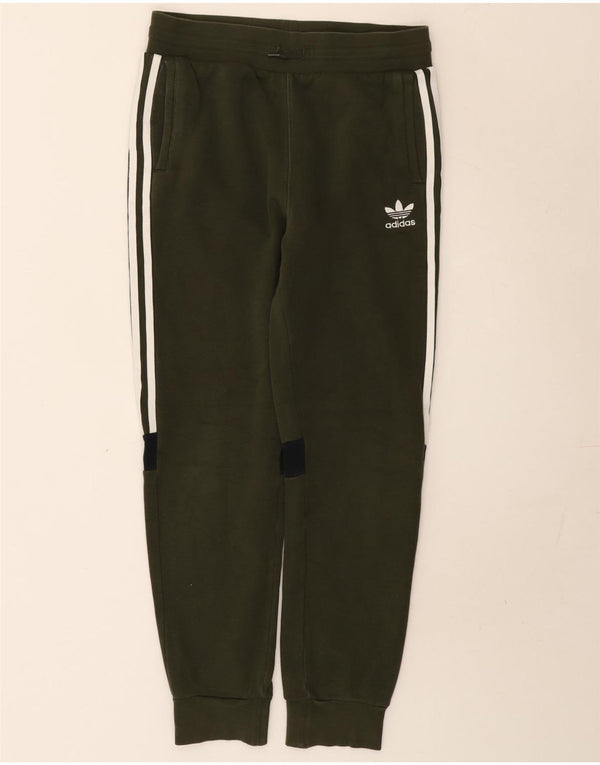 Adidas Drenge Træningsdragt Bukser Joggers 13-14 år Khaki Bomuld