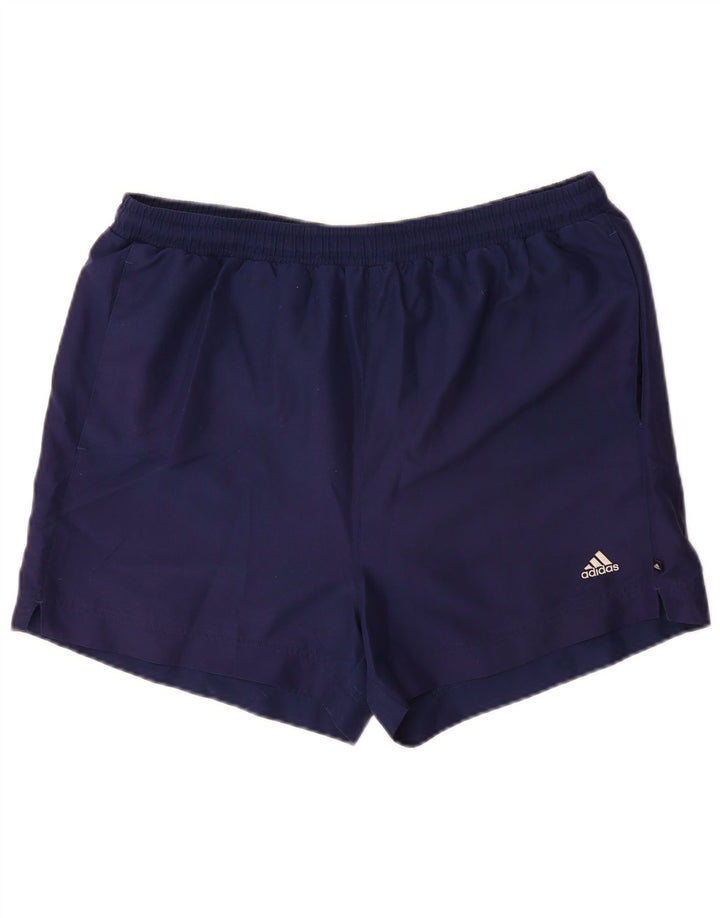 ADIDAS Mens Sport Shorts Large  Navy Blue Polyester