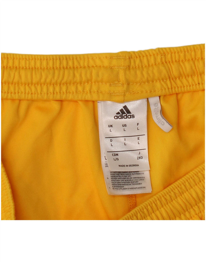 Adidas Herre Climalite Sportshorts store gule polyester