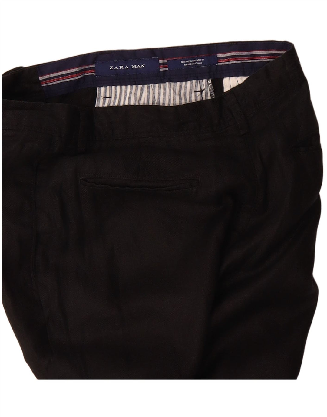 ZARA Mens Slim Chino Trousers EU 38 Small W30 L26 Black
