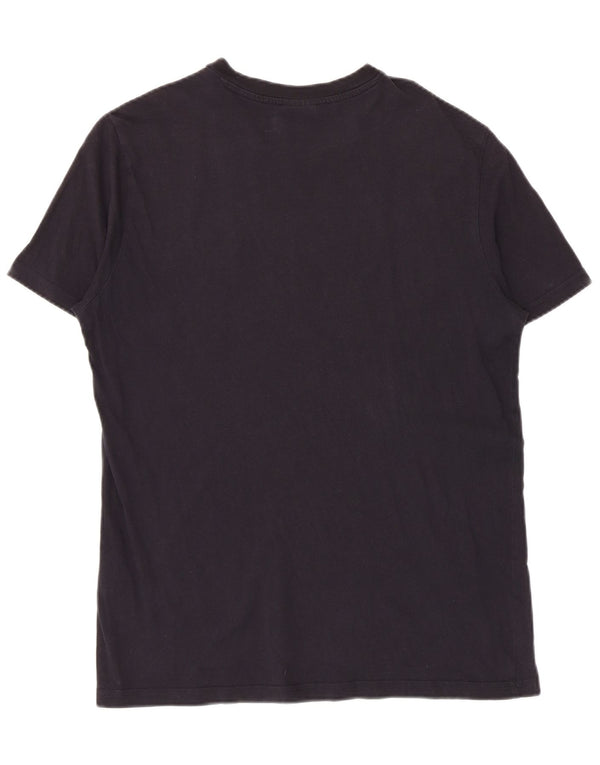 Champion Herre T-Shirt Top Medium Marineblå Bomuld