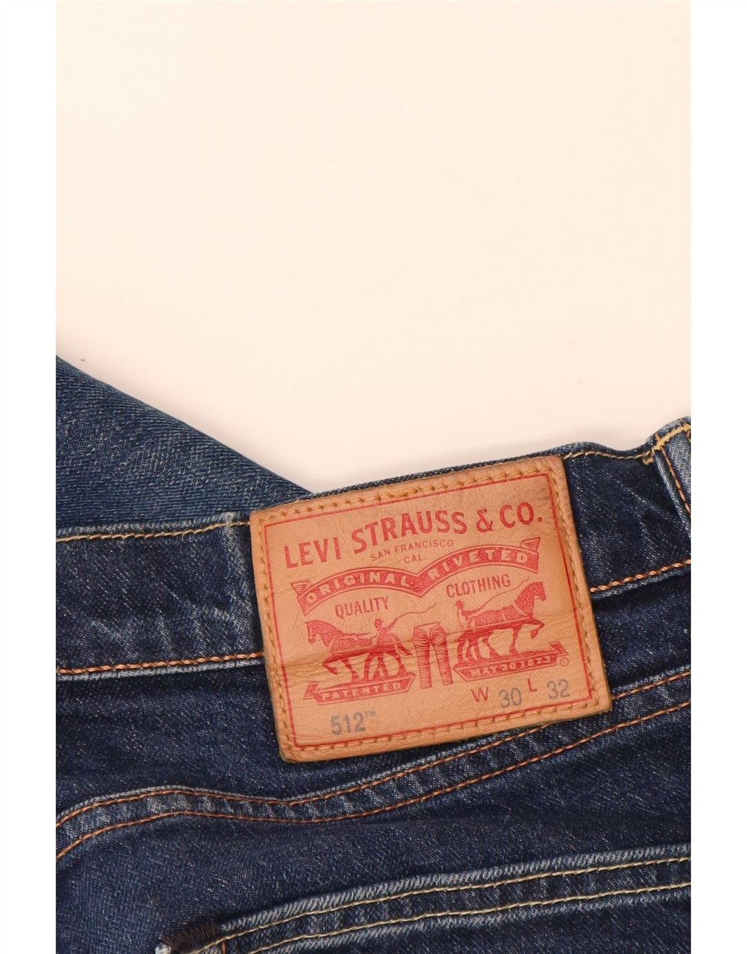 Levi's Herre 512 Slim Tapered Jeans W30 L30 Blå Bomuld