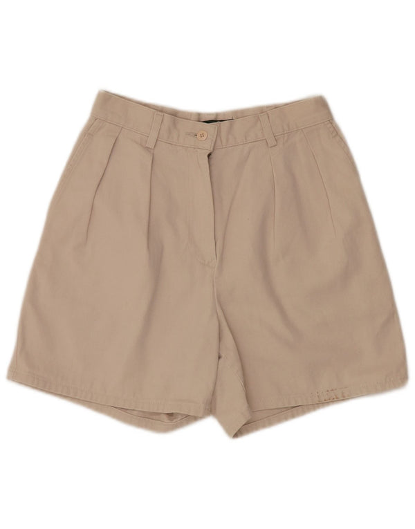 J. Crew, kvinders højtaljede fritidsshorts US 6 Medium W25 Beige Bomuld