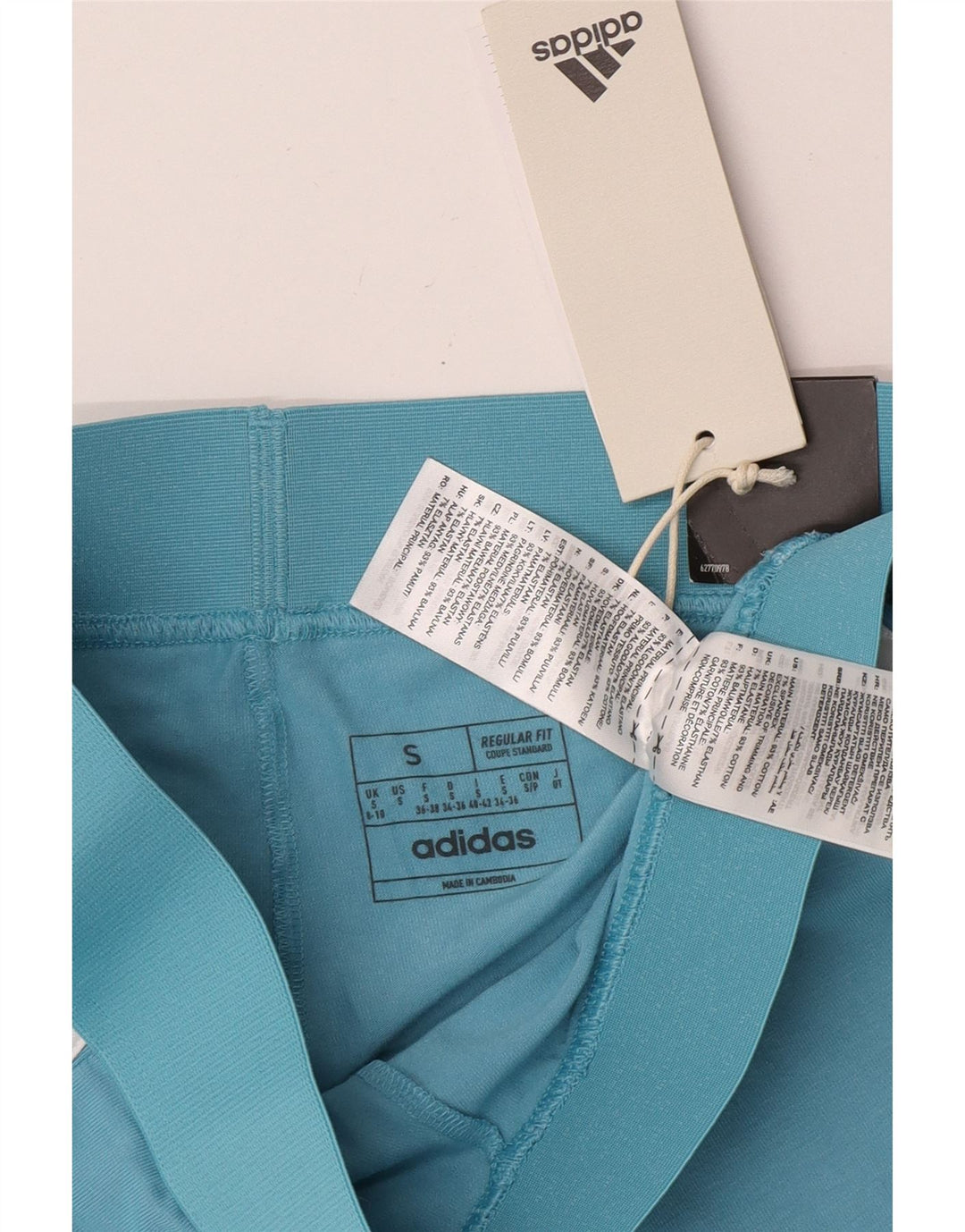 Adidas Dame Leggings UK 8/10 Small Blue Cotton