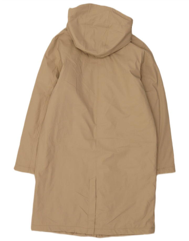 Marks & Spencer Regnfrakke med hætte til kvinder UK 12 Medium Beige Polyurethane