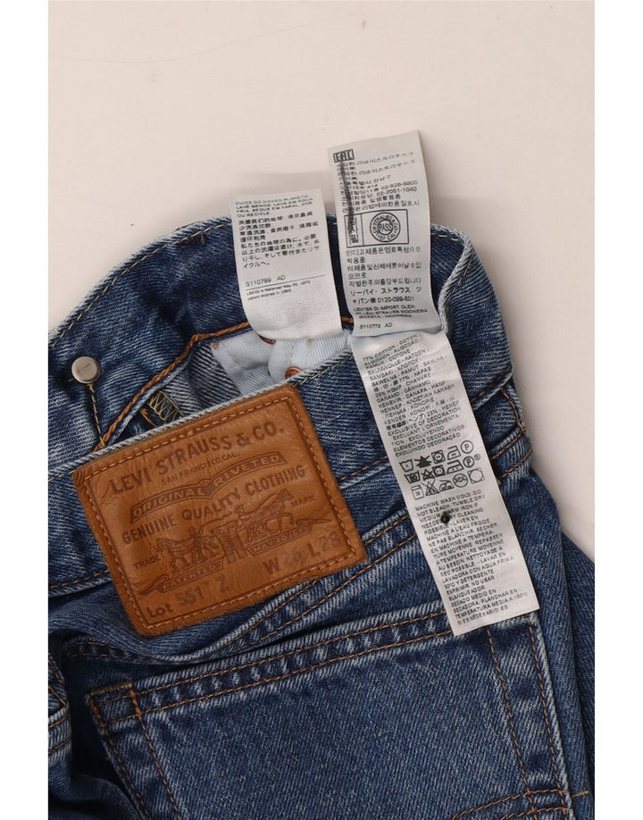 Levi's Herre 551 lige jeans W26 L28 blå bomuld
