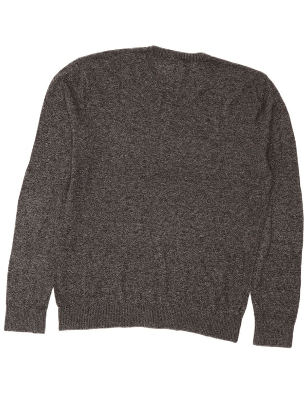Hollister Herre Crew Neck Jumper Sweater Large Grå Flecked