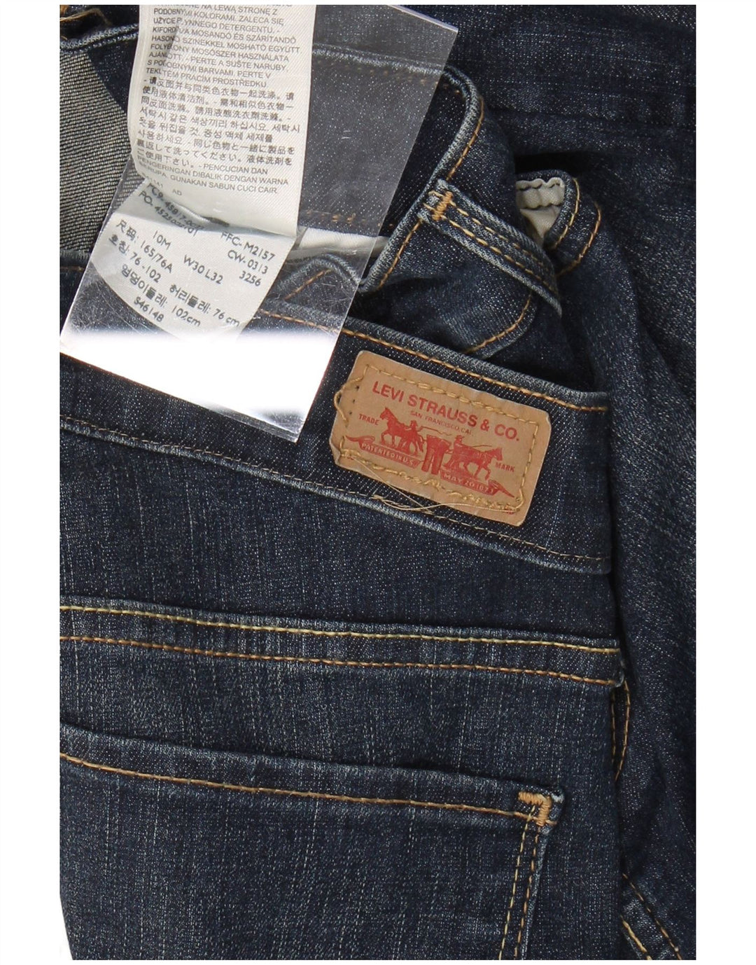 LEVI'S Dame Crop Legging Skinny Jeans W30 L26 Blå Bomuld