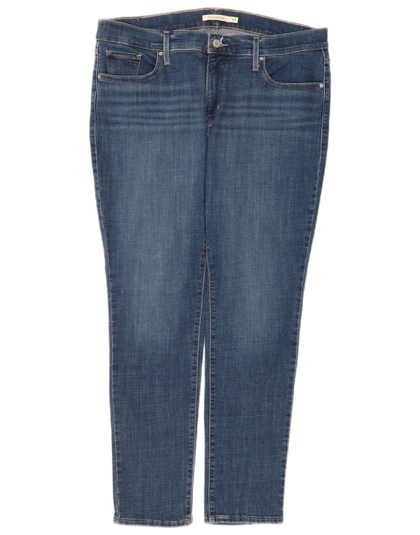 Levi's Womens 311 Shaping Skinny Jeans US 16 2XL W36 L30 Blå Bomuld
