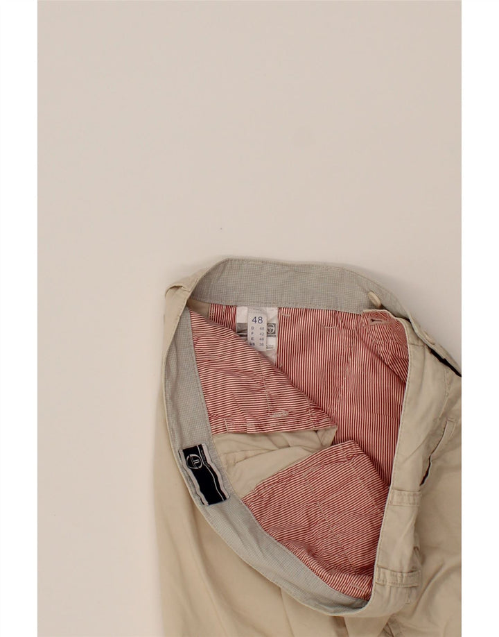 SERGIO TACCHINI Mens Chino Shorts IT 48 Medium W32  Beige Cotton Vintage Sergio Tacchini and Second-Hand Sergio Tacchini from Messina Hembry 