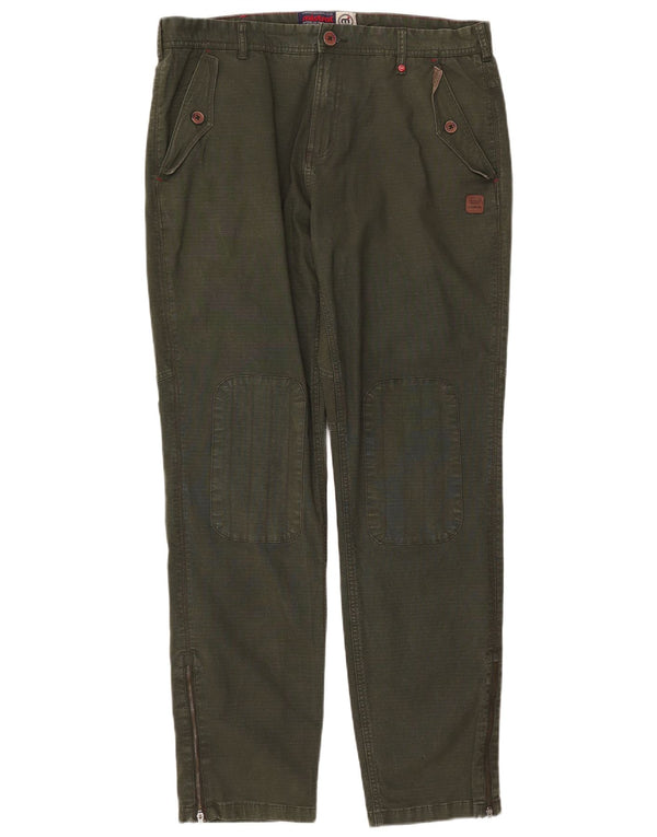 MISTRAL Slim Chino-bukser til mænd IT 54 2XL W38 L33 Khaki Bomuld