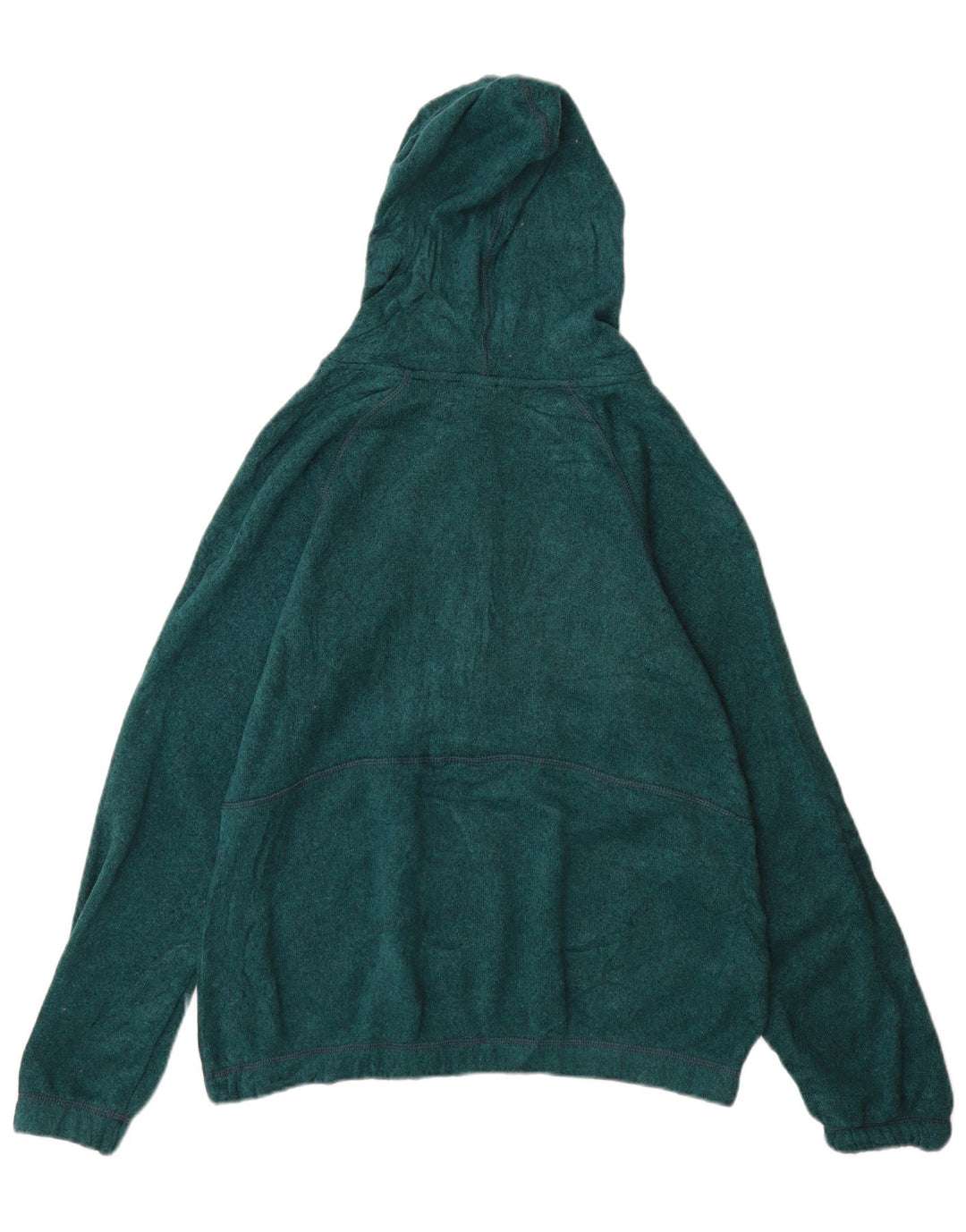 Eddie Bauer Dame Button Neck Jumper Sweater UK 14 Medium Green Polyester