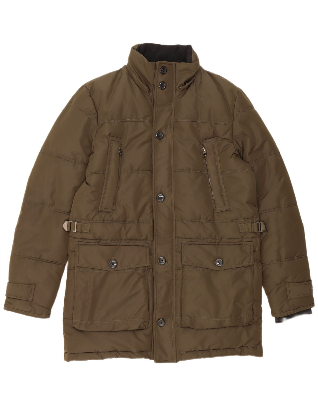 Zara Polstret Herrejakke UK 38 Medium Khaki