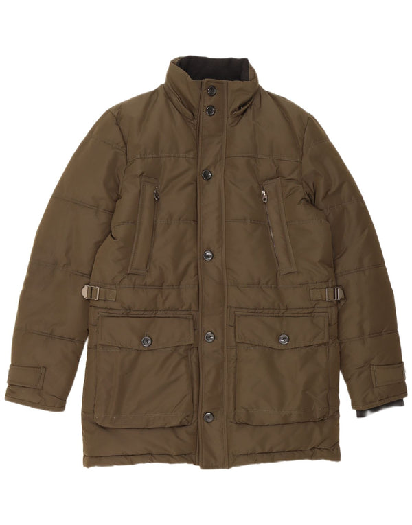 Zara Polstret Herrejakke UK 38 Medium Khaki