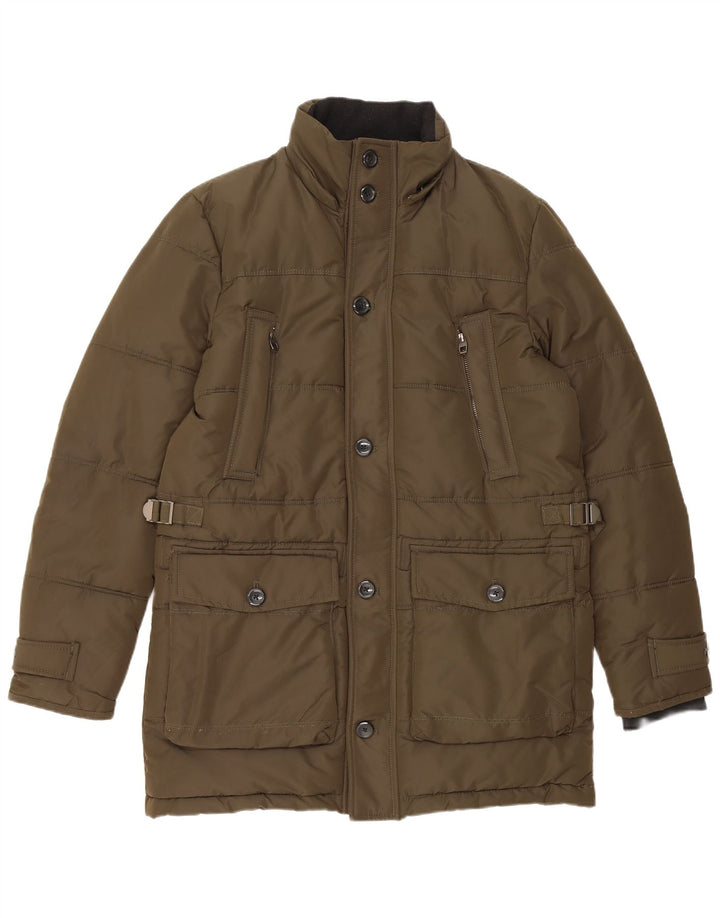 Zara Polstret Herrejakke UK 38 Medium Khaki