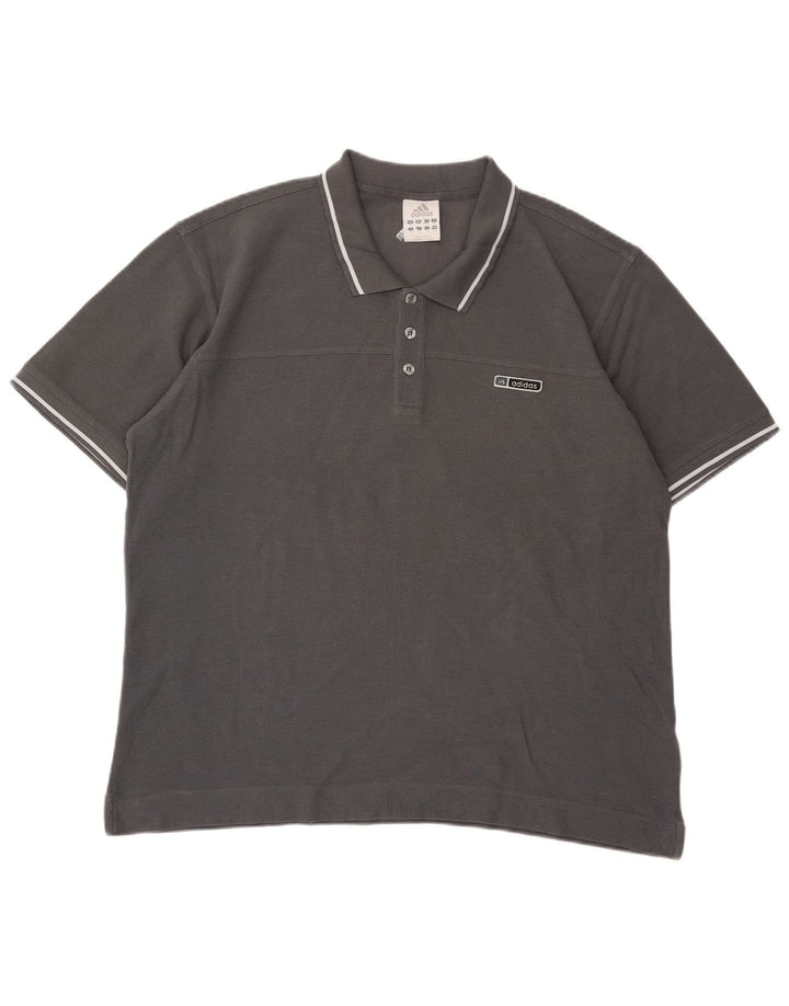 Adidas Polo Shirt til mænd XL Grå Bomuld
