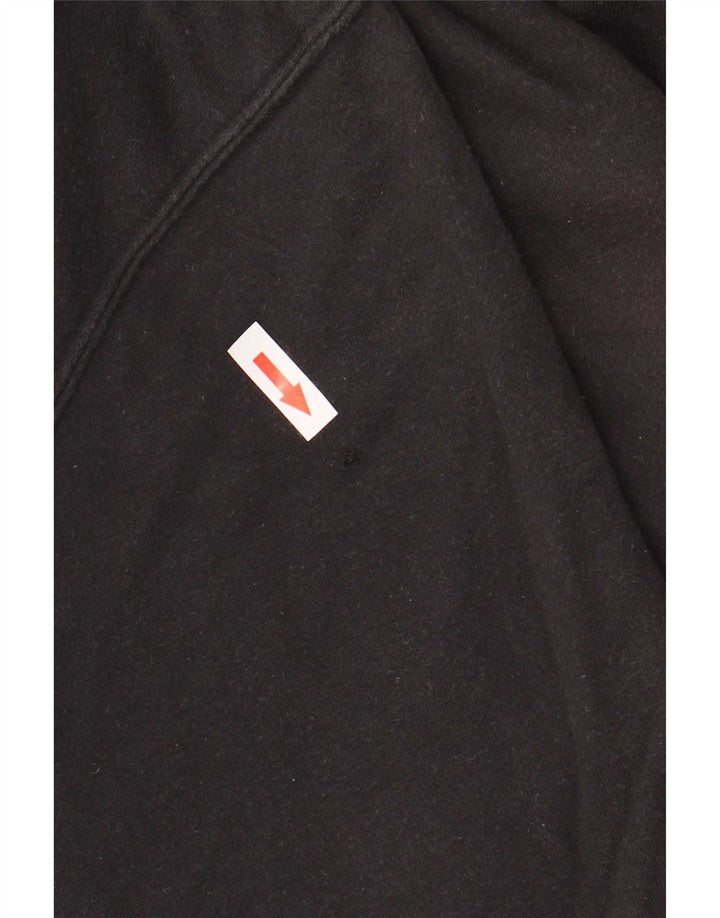 Nike Herre Graphic Hoodie Trøje Medium Sort Bomuld