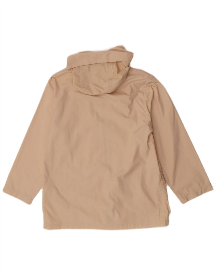 Vintage hættejakke til kvinder UK 12 Medium Beige