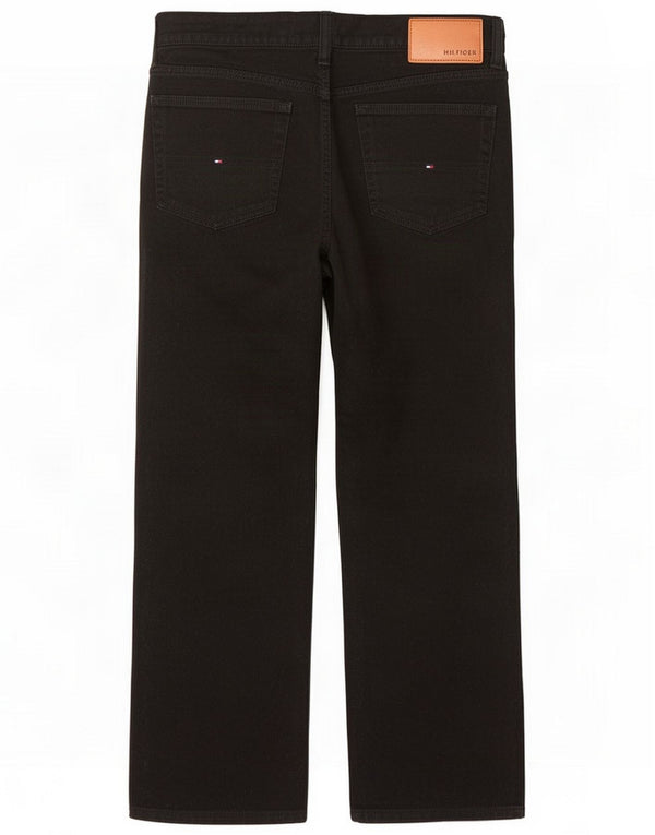 Tommy Hilfiger Mens Straight Jeans W36 L31 Black Cotton
