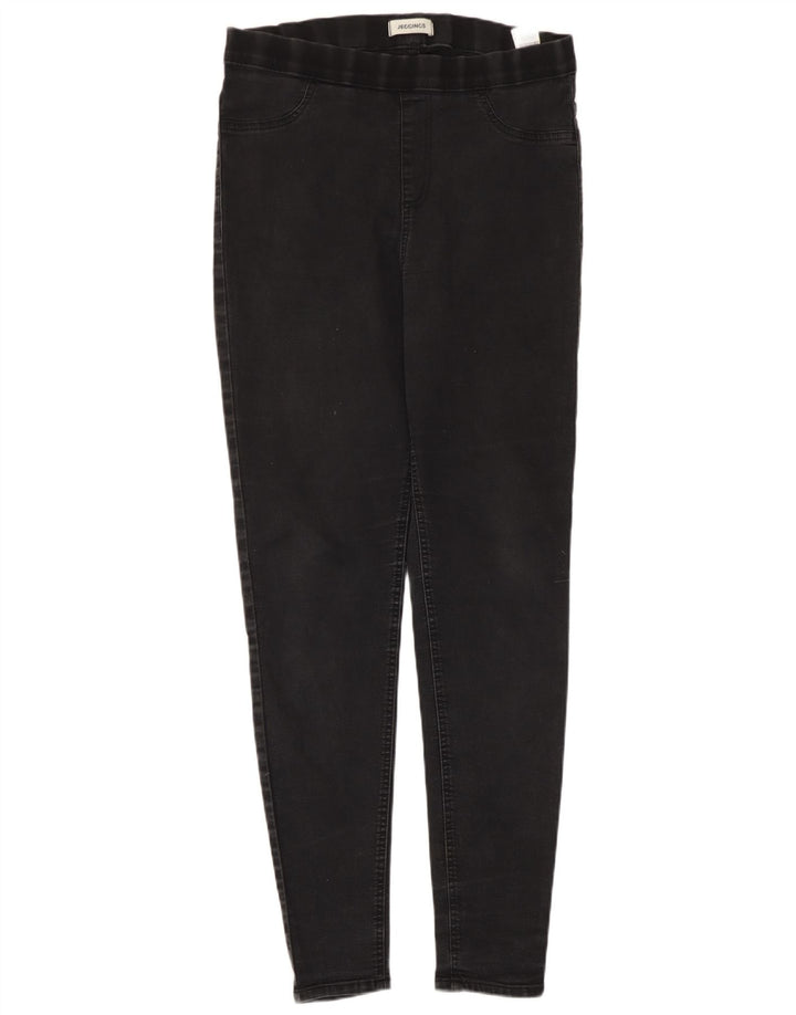 Marks & Spencer Dame Jegging Jeans UK 14 Medium W30 L28 Sort Bomuld