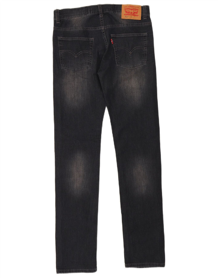 LEVI'S Girls 510 Skinny Jeans 13-14 år W30 L30 Sort Bomuld