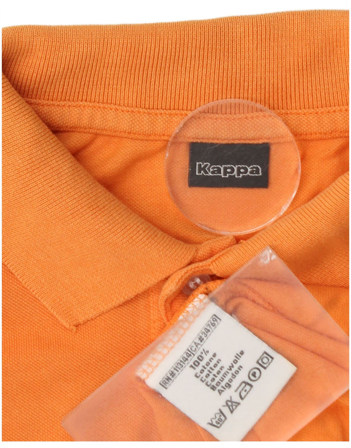 Kappa Langærmet Polo Shirt til mænd Stor Orange Bomuld