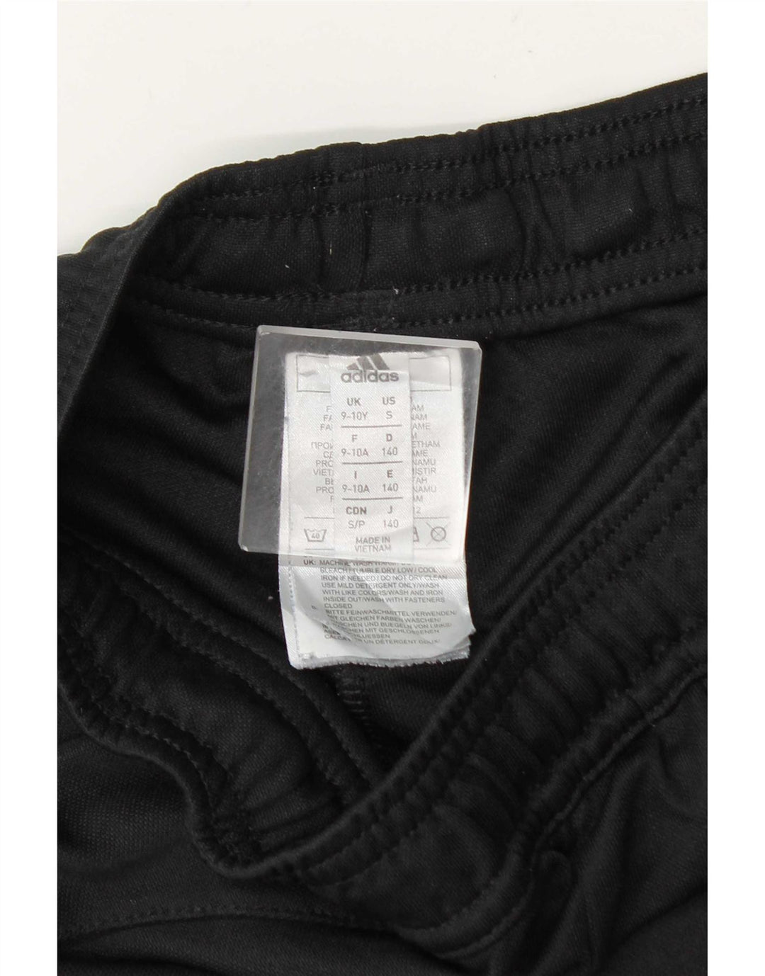 Adidas Boys Aeroready Tracksuit Bukser 9-10 år Sort polyester