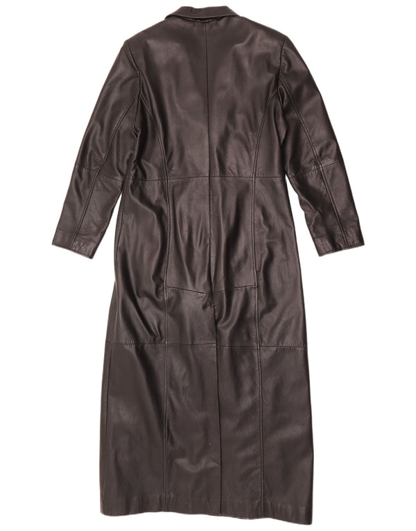 Gipsy Womens Trench Coat UK 18 XL sort læder