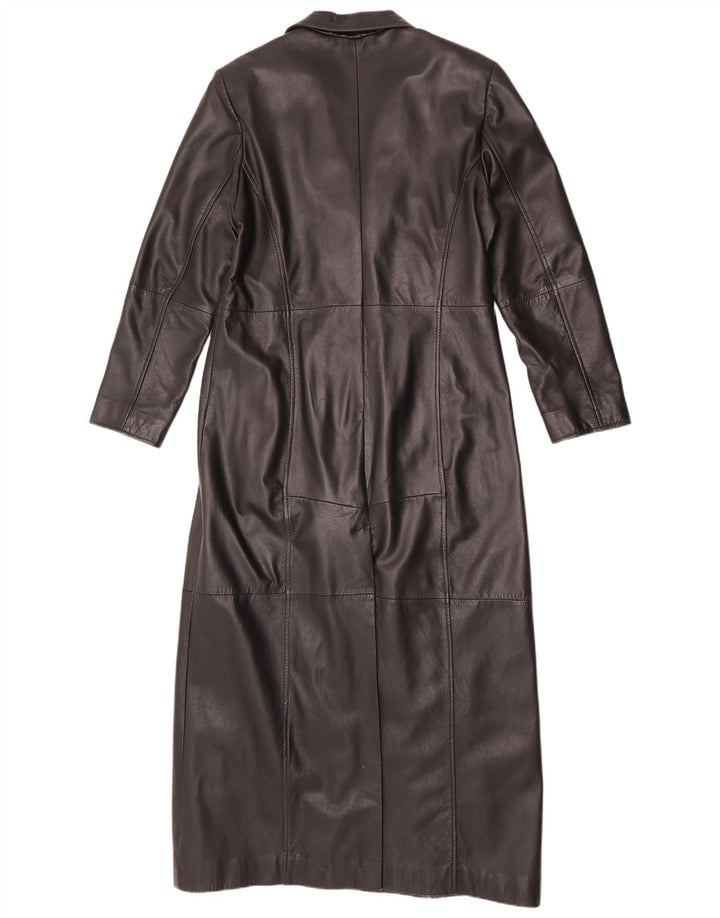 Gipsy Womens Trench Coat UK 18 XL sort læder