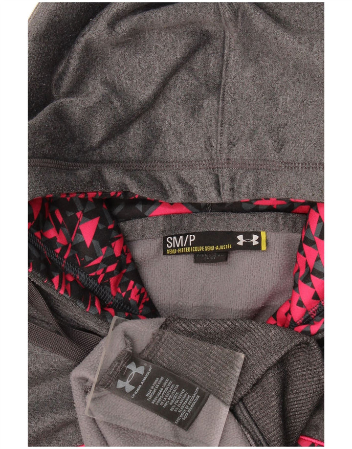 Under Armour Grafisk Oversized Hoodie Jumper til kvinder UK 10 Small Grey