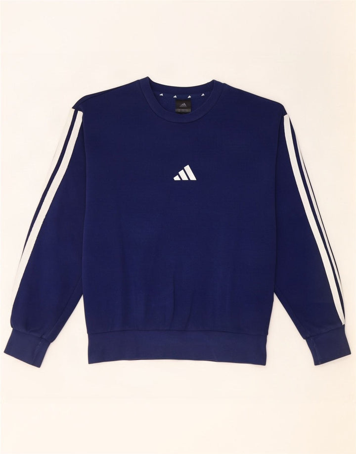 Adidas sweatshirt til mænd Medium marineblå bomuld