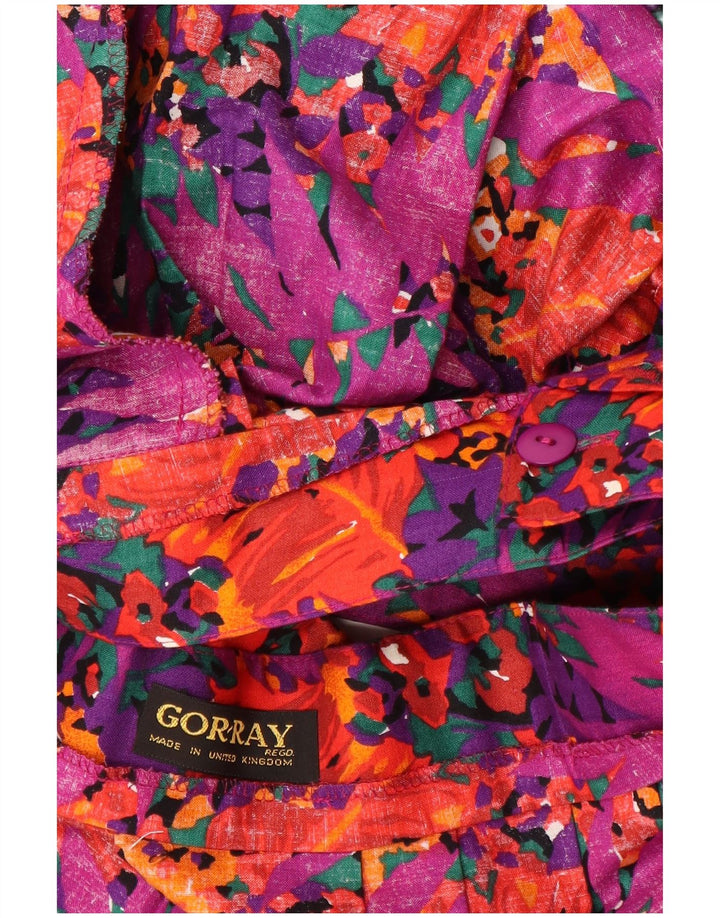 GOR RAY Womens Flared Skirt W28 Medium Multicoloured Floral