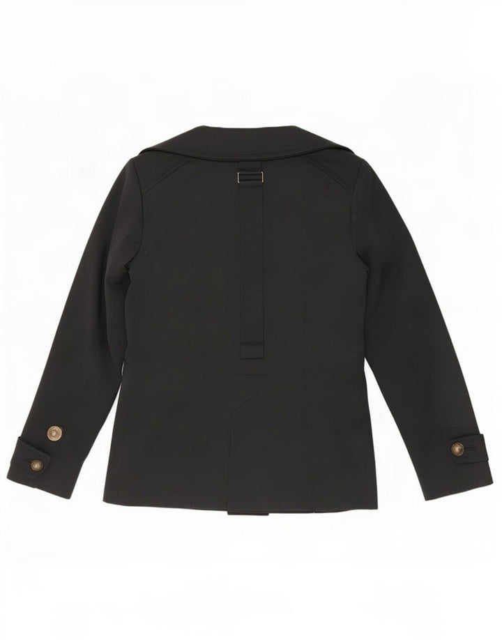 Zara Dame 1 Knap Blazer Jacket UK 10 Small Black Bomuld