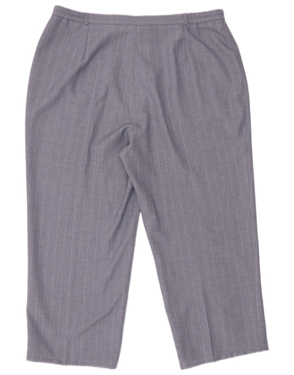 ST. BERNARD højtaljede cropped bukser til kvinder UK 20 2XL W34 L24 Blå