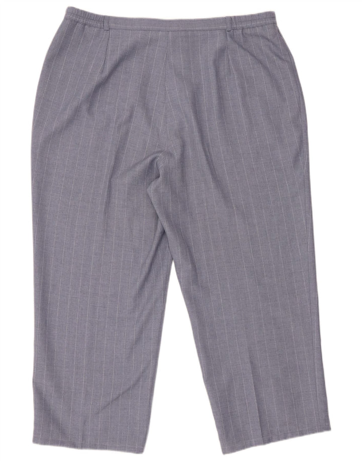 ST. BERNARD højtaljede cropped bukser til kvinder UK 20 2XL W34 L24 Blå