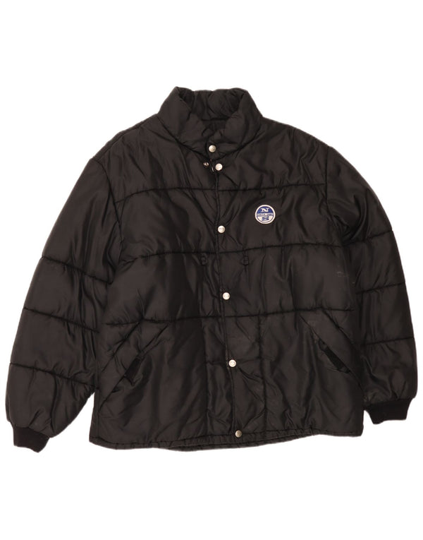 North Sails Herre polstret jakke UK 42 XL Sort