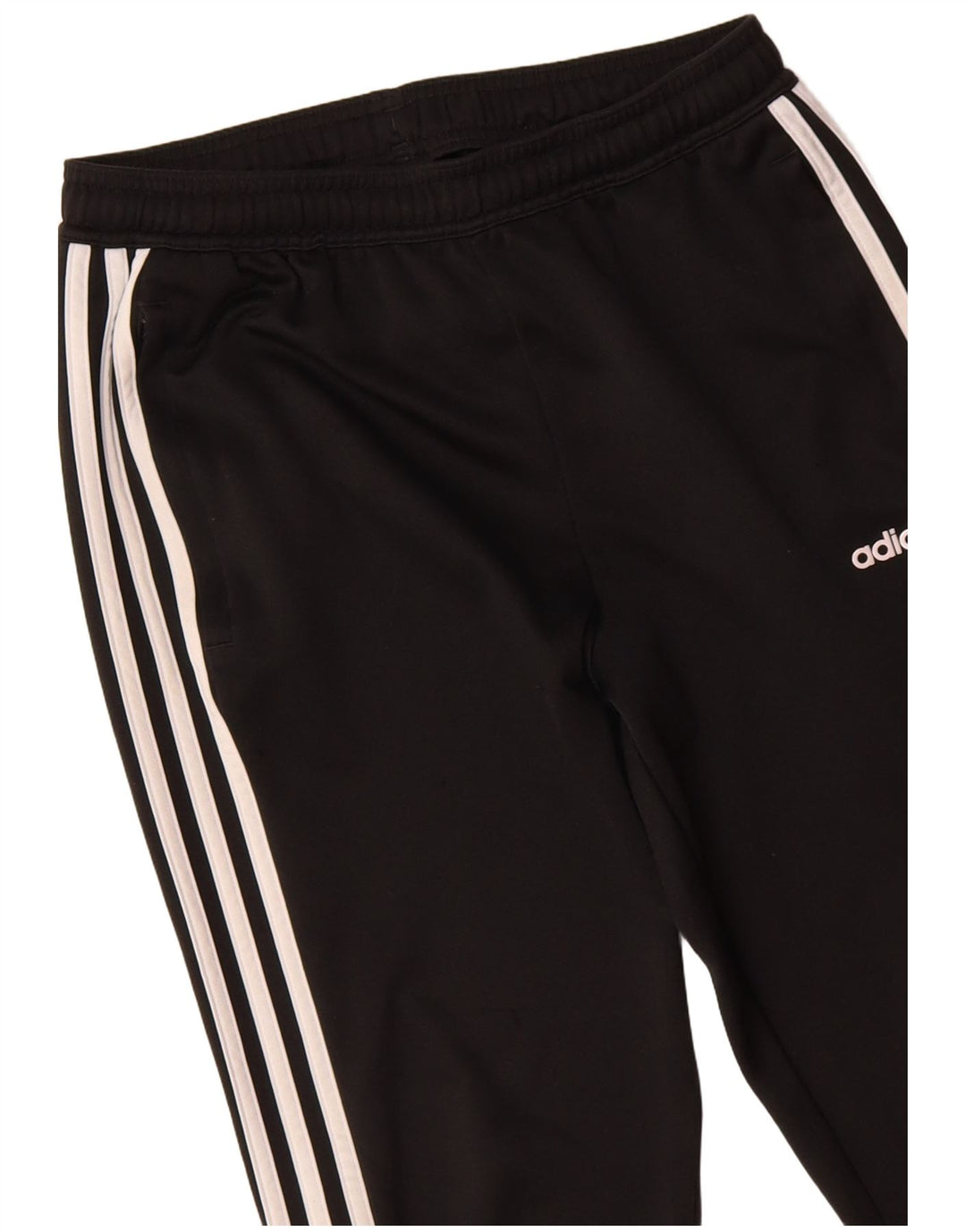 ADIDAS Boys Climalite Tracksuit Trousers 13-14 Years  Black Polyester