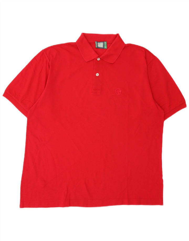 Sergio Tacchini herre poloskjorte stor rød