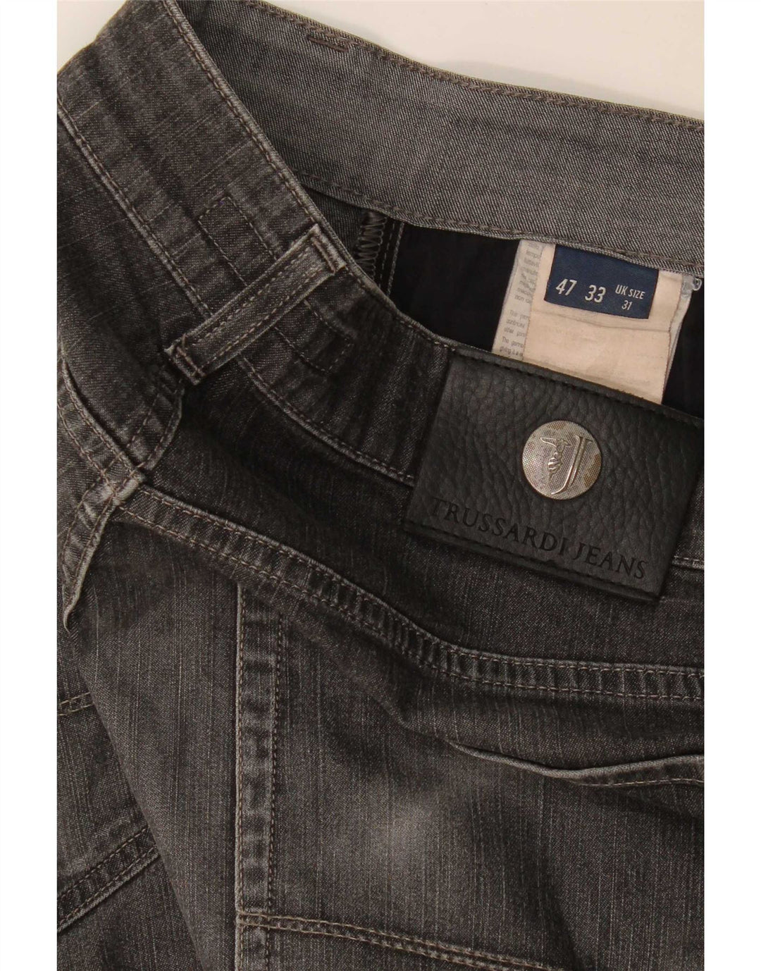 Trussardi Straight Jeans til mænd W31 L31 Grå