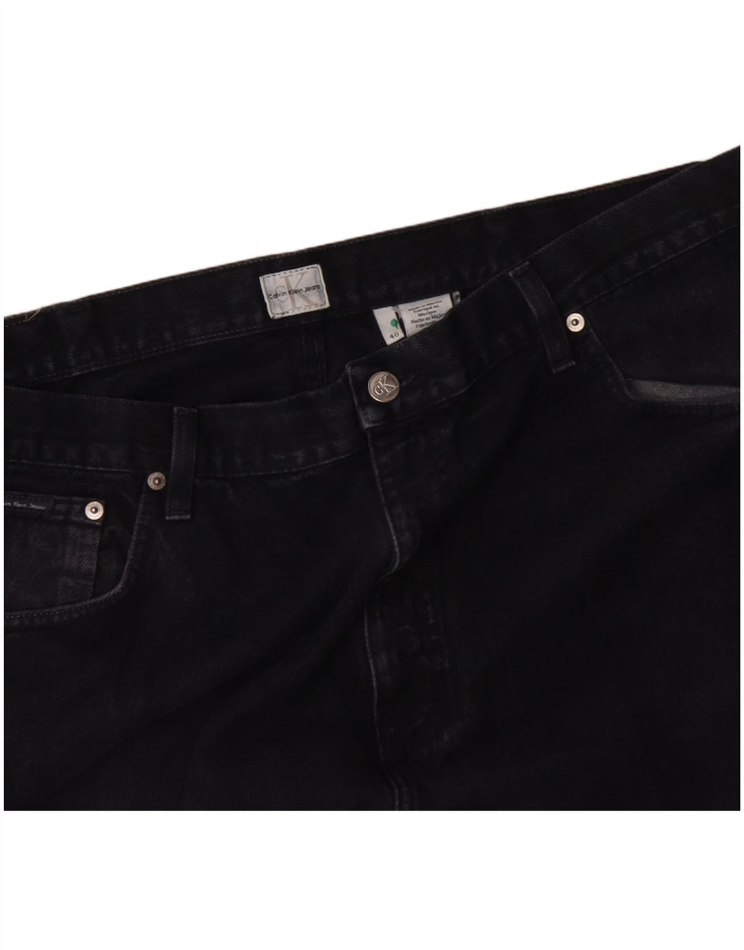 CALVIN KLEIN Løse jeans til mænd W40 L27 Marineblå bomuld