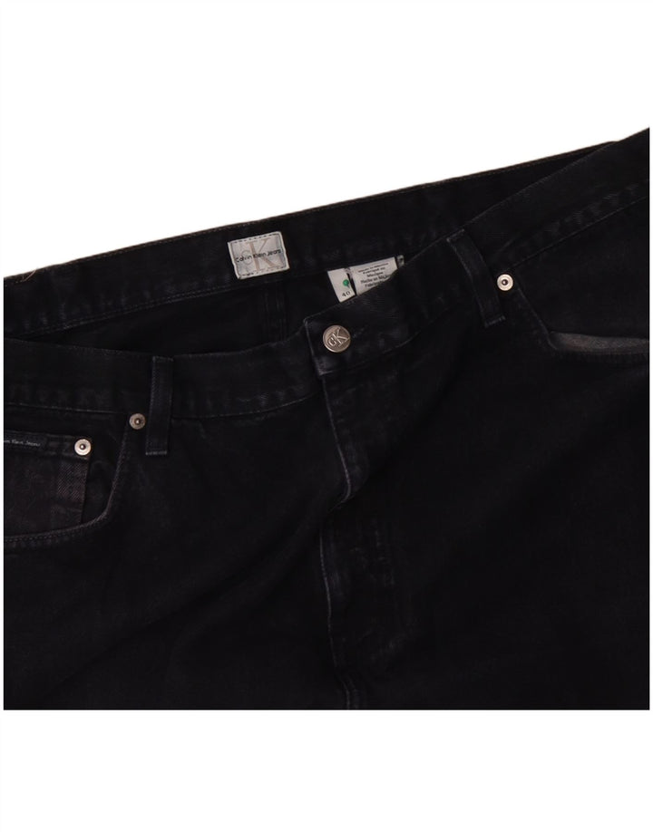 CALVIN KLEIN Løse jeans til mænd W40 L27 Marineblå bomuld