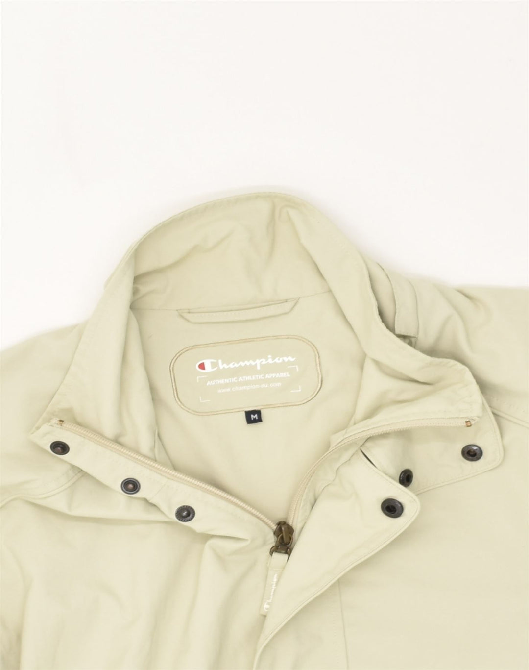 CHAMPION Mens Utility Jacket UK 38  Medium Beige Polyester | Vintage Champion | Thrift | Second-Hand Champion | Used Clothing | Messina Hembry 