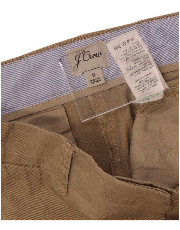 J. CREW Chino Shorts til kvinder US 8 Large W32 Beige Bomuld