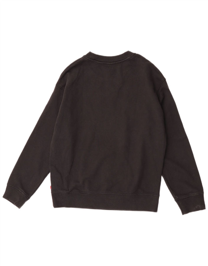 Levi's Herre grafisk sweatshirt jumper lille sort bomuld