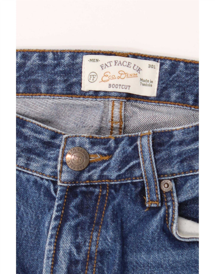 Fat Face Herre Bootcut Jeans W30 L34 Blå Bomuld