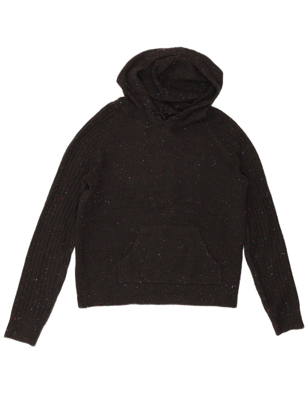 Marks & Spencer Womens Oversized Jumper Sweater UK 6 XS Black Flecked