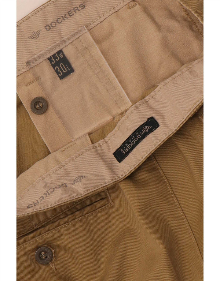 Dockers Herre Khakis Lige Chino Bukser W33 L30 Beige