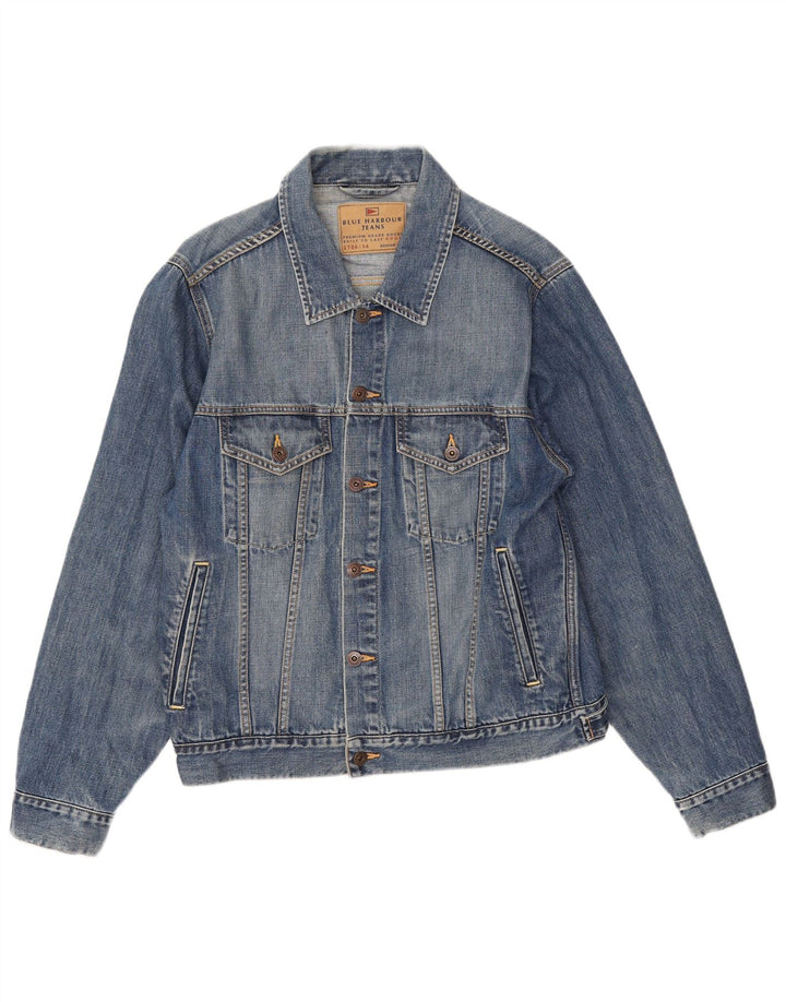 Marks & Spencer Herre denimjakke UK 38 Medium Blue Cotton