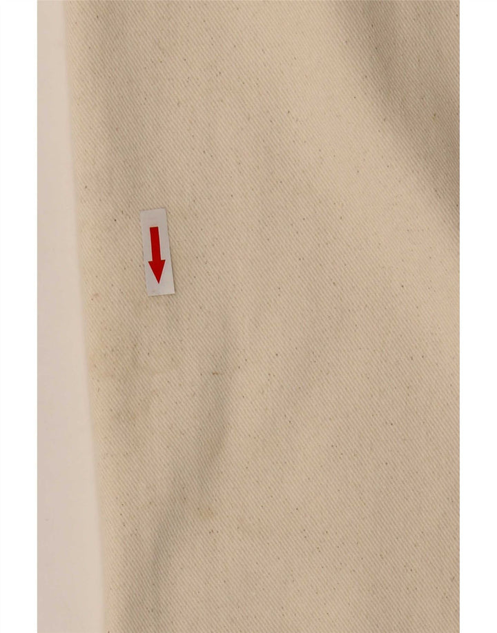 Zara Dame Midi Nederdel Medium W29 Beige Bomuld