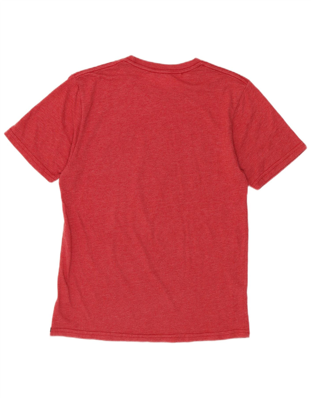 Volcom Dame Modern Fit Grafisk T-Shirt Top UK 12 Medium Rød Bomuld